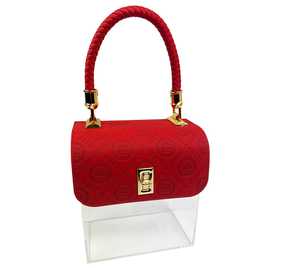 Borsetta Plexy Ecopelle 16x18x10 San Valentino Festa Mamma Addobbi