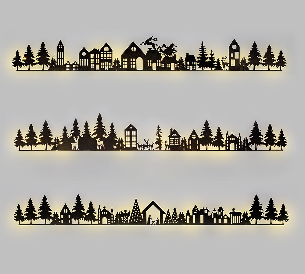 Decorazione Paesaggio Cm 95 Addobbi Presepe Natale