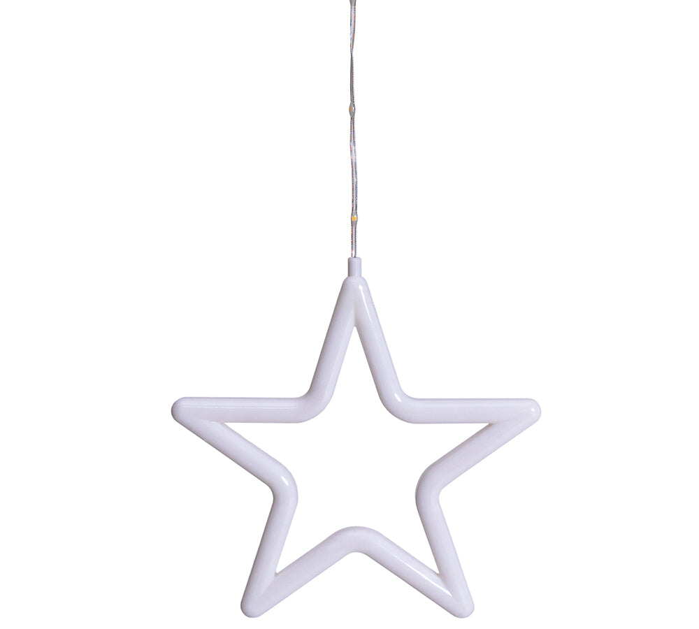 Filo 20 Alberi Stelle H 115 Mt 4,75+4  Decorazioni Luminose Natale