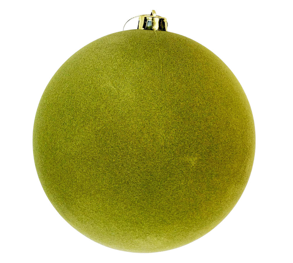 Palle Di Natale Floccate Cm 12 Decorazioni Addobbi Albero Pz 1