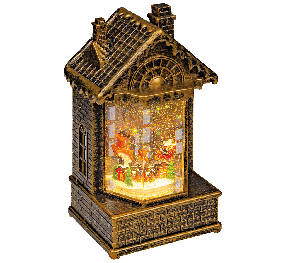 Carillon Casetta H 19,5 Decorazioni Addobbi Natale