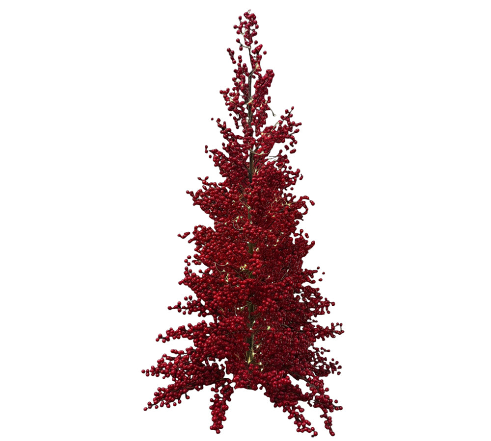 Albero Bacche Rosse Decorazioni Addobbi Artificiali Natale