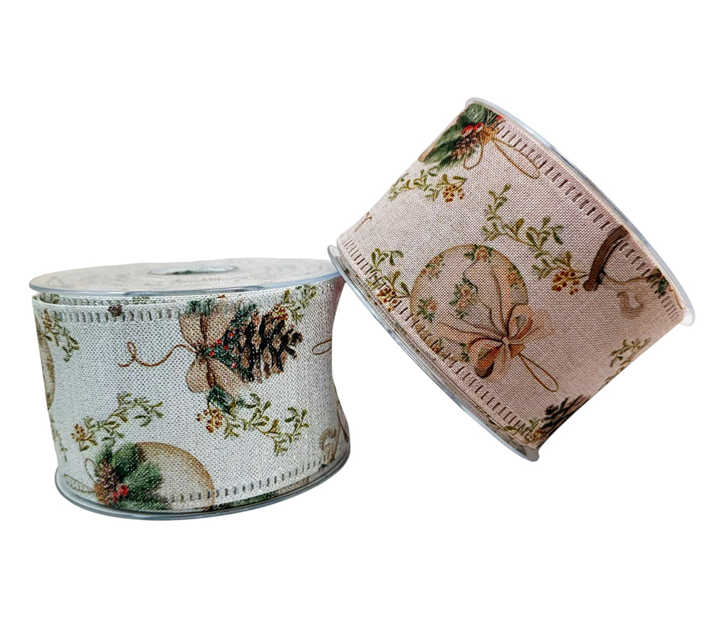 Nastro Canvas Mm 70 Mt 10 Decorazioni Addobbi Natale