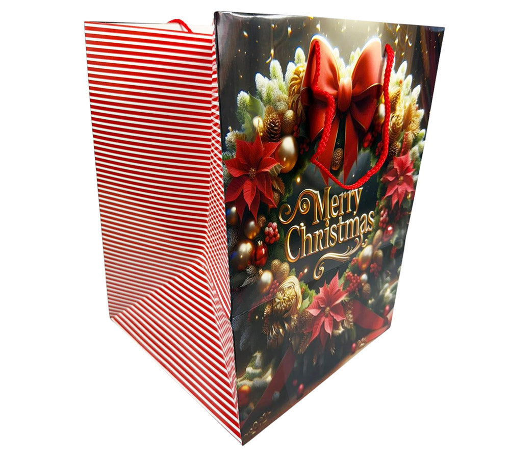 Buste Natale Maxi 26x36+26 Pz 6 Decorazioni Addobbi
