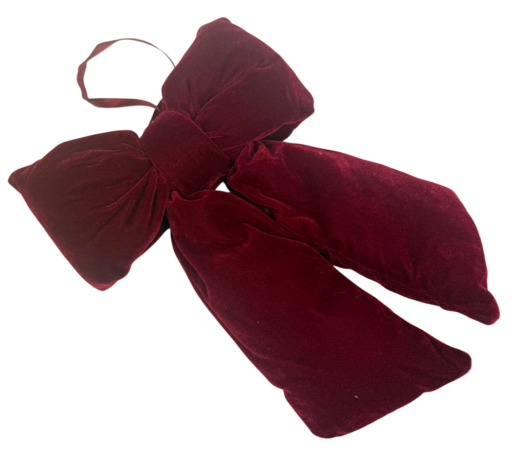 Fiocco Rosso Imbottito 28x37 Decorazioni Addobbi Natale