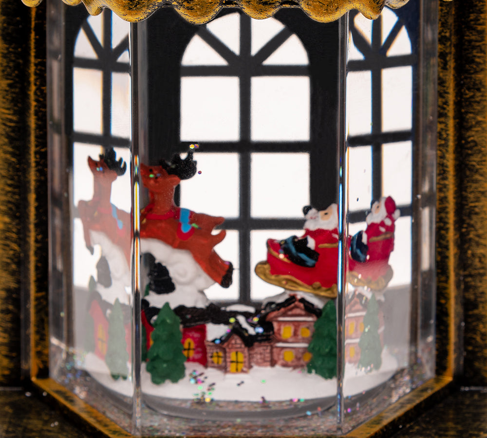 Carillon Casetta H 19,5 Decorazioni Addobbi Natale