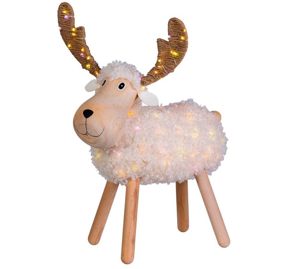 Pecorenna Luminosa H 31 Decorazioni Addobbi Natale