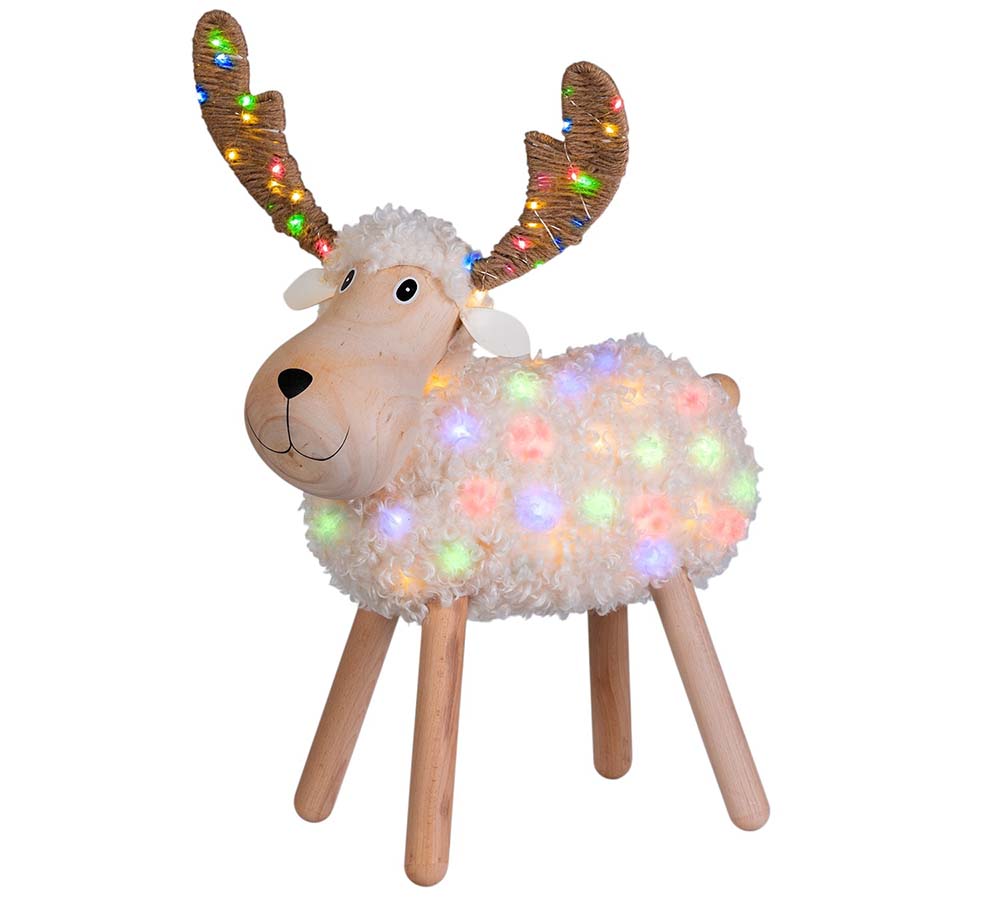 Pecorenna Luminosa H 31 Decorazioni Addobbi Natale