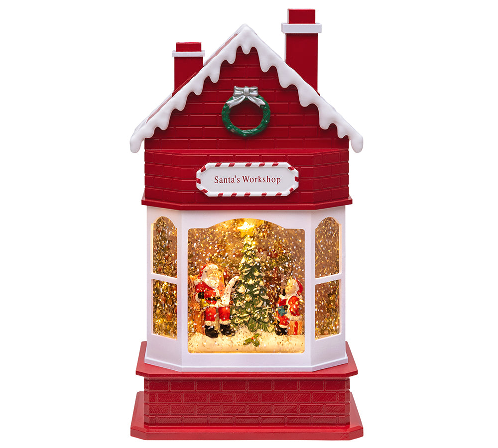 Carillon Santa's Work Shop Cm 28 Decorazioni Addobbi Natale