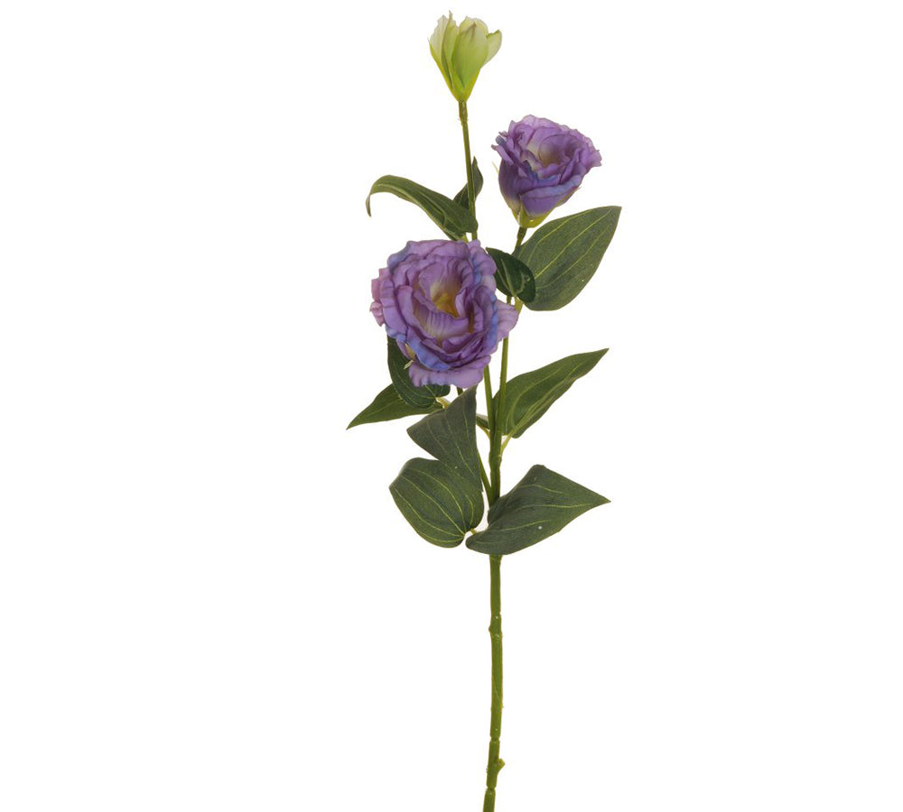 Lisianthus 2 Fiori 1 Bocciolo 71 Cm Fiori Artificiali Decorazione Composizione Lavanda
