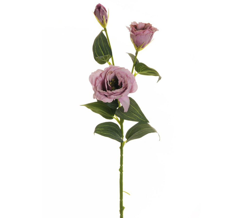 Lisianthus 2 Fiori 1 Bocciolo 71 Cm Fiori Artificiali Decorazione Composizione Lilla