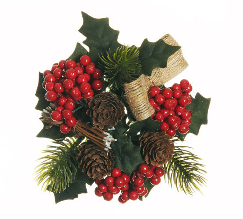 Girocandela Pigne Bacche D 14 Decorazioni Centrotavola Natale