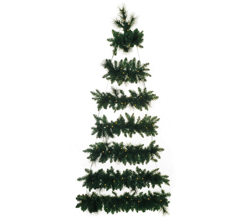 Albero Pensile Verde Cm 210 Decorazione Alternativa Natale