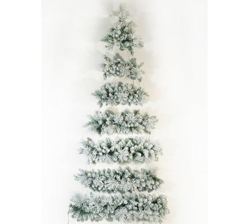 Albero Pensile Innevato Cm 210 Decorazione Alternativa Natale
