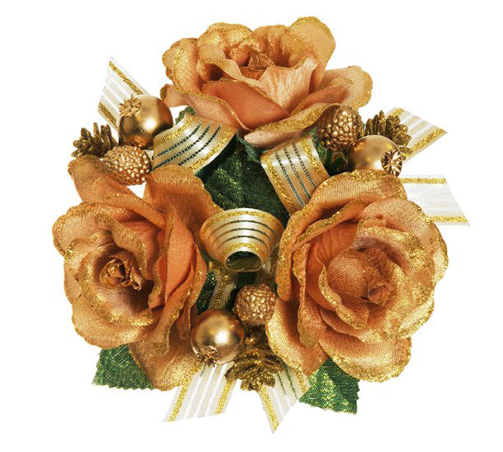 Girocandela Rosa Bacche Pigne D 14 Decorazioni Addobbi Natale