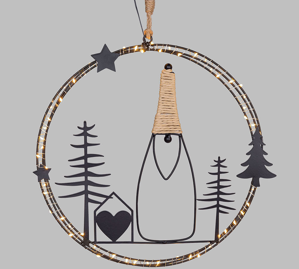 Decorazione Cerchio Luci Led D 35 Decorazioni Addobbi Natale