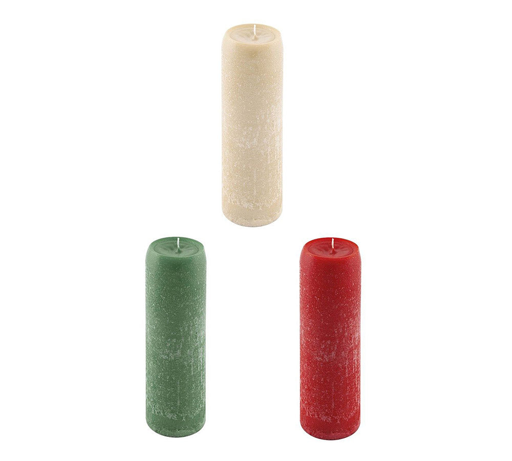 Cero Rustica D 6 H 15 Decorazioni Addobbi Natale