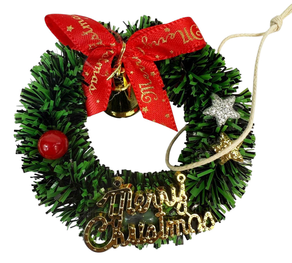 Mini Coroncine Campana Pz 8 Decorazioni Appendere Natale