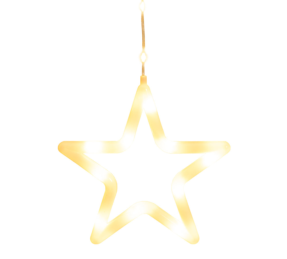 Filo 14 Stelle H 115 Mt 4 Decorazioni Luminose Natale