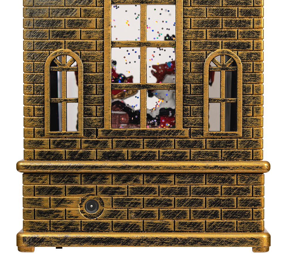 Carillon Casetta H 19,5 Decorazioni Addobbi Natale
