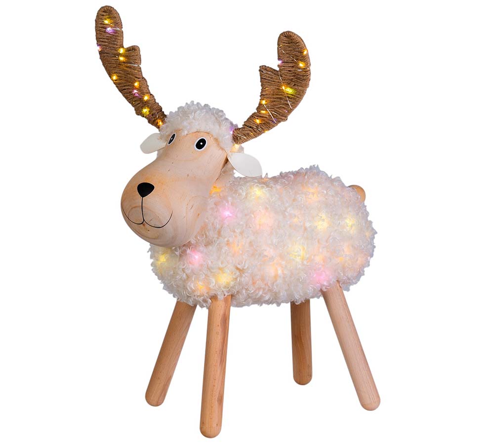 Pecorenna Luminosa H 31 Decorazioni Addobbi Natale