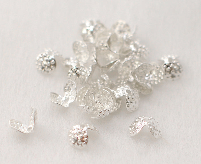 50 Clips Coprinodo Per Cordoncino Modello Medio 10 mm