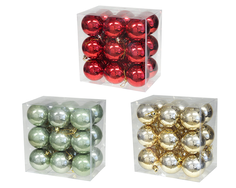Box Sfere Mm 60 Pz 18 Decorazioni Addobbi Albero Natale