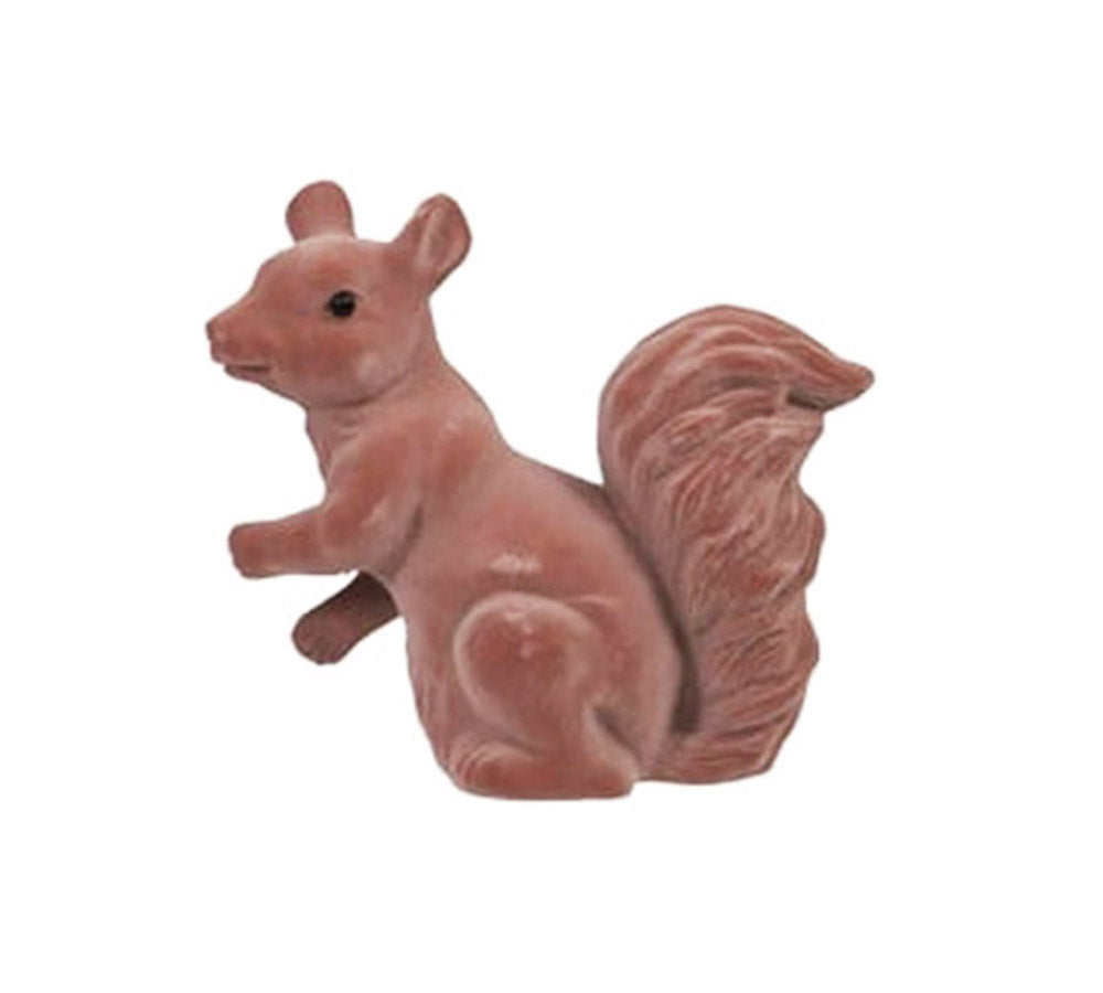 Scoiattolo Floccato Cm 19 Decorazioni Addobbi Natale