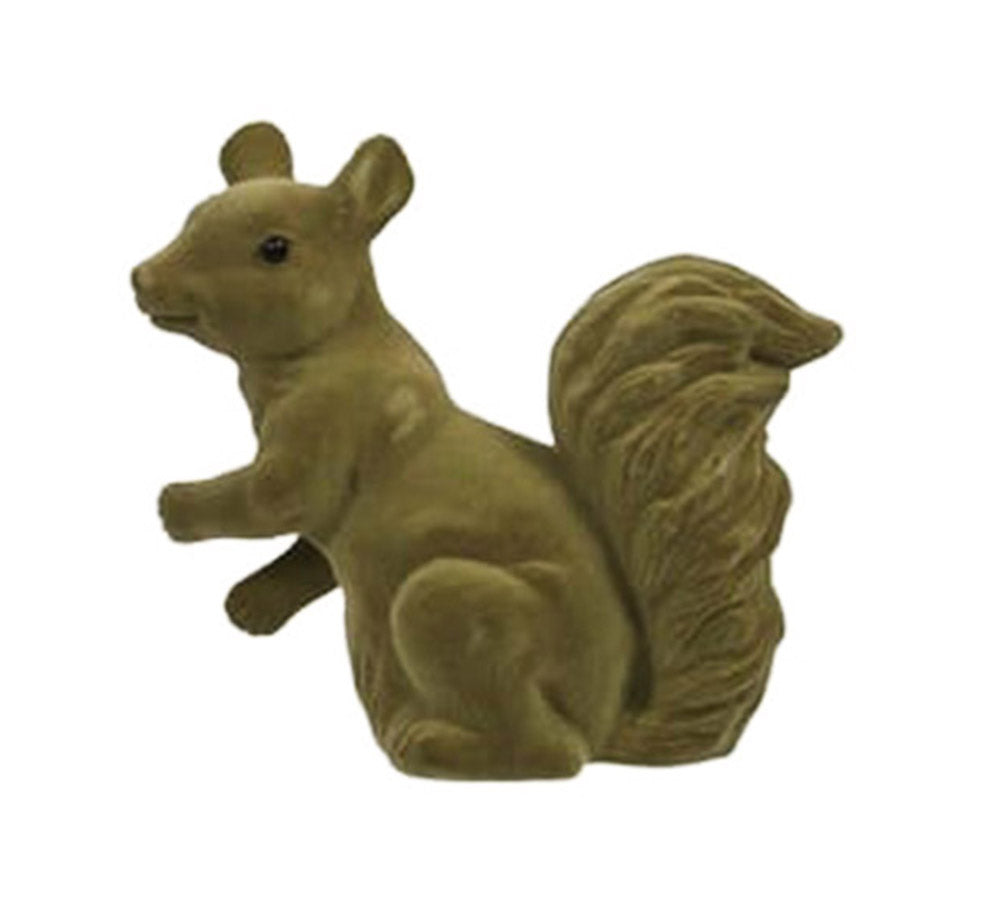 Scoiattolo Floccato Cm 19 Decorazioni Addobbi Natale