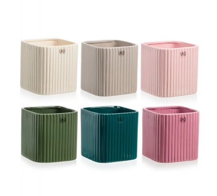 Cubo Nairobi 10,5x10,5x10,5 Decorazione Composizione Floreale