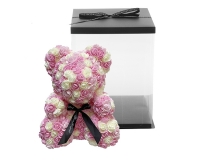 Teddy Bear cm 40 Fiorito Festa Innamorati Rosa Panna