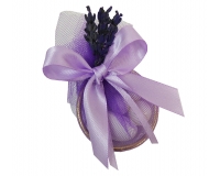 Bomboniere Matrimonio Tulle Anello Piccolo Lavanda Stabilizzata