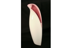 Vaso Porta Fiori Ceramica Rosa 40 Cm