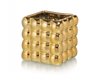 Bubble Cube Gold 11,5x11,5x11,7 Decorazione Composizione Floreale